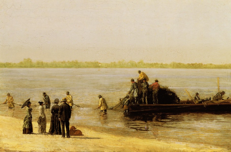 Shad fishing at gloucester on the delaware river thomas eakins