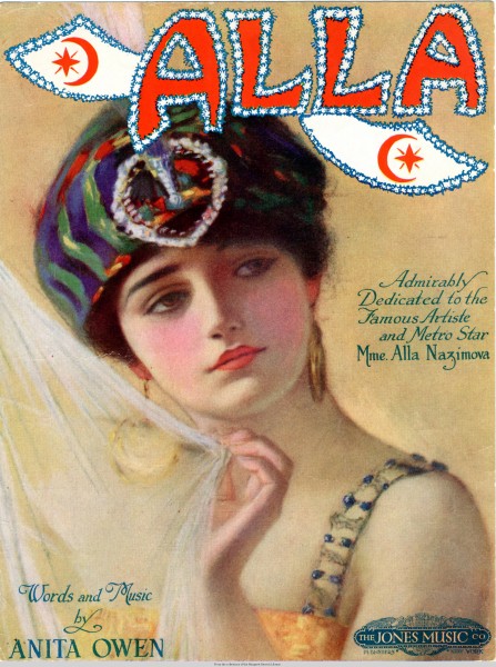 Sheet music cover - ALLA (1920)