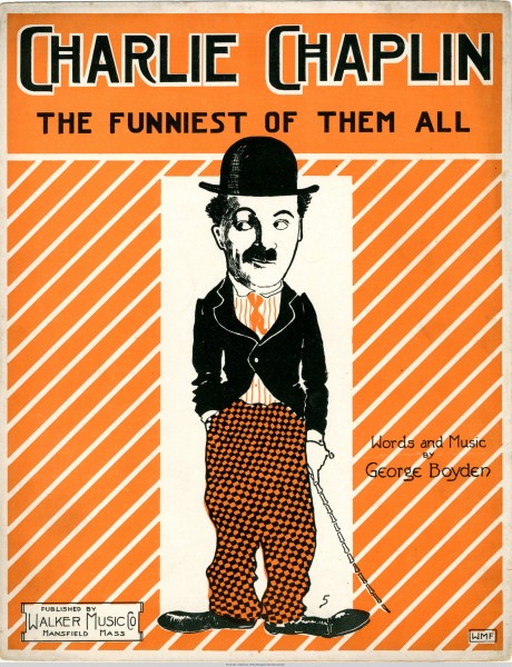Sheet music cover - CHARLIE CHAPLIN - THE FUNNIEST OF THEM ALL (1915)