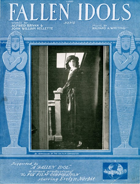 Sheet music cover - FALLEN IDOLS - SONG (1919)