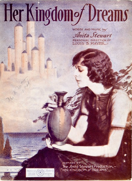 Sheet music cover - HER KINGDOM OF DREAMS (1919)