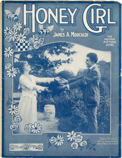 Sheet music cover - HONEY GIRL (1917)