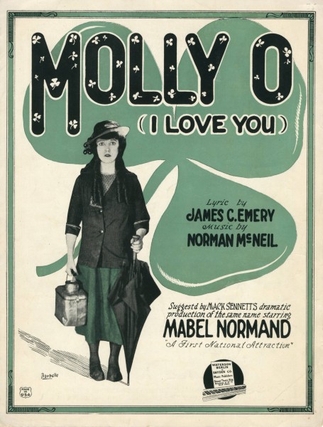 Sheet music cover - MOLLY-O - I LOVE YOU (1921)