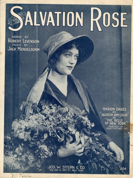 Sheet music cover - SALVATION ROSE (1919)