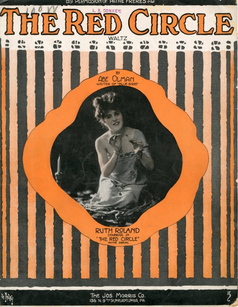 Sheet music cover - THE RED CIRCLE - WALTZ (1916)