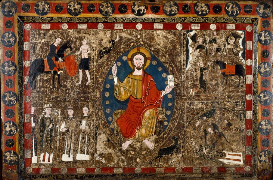 Spanish - Altar Frontal with Christ in Majesty and the Life of Saint Martin - Google Art Project