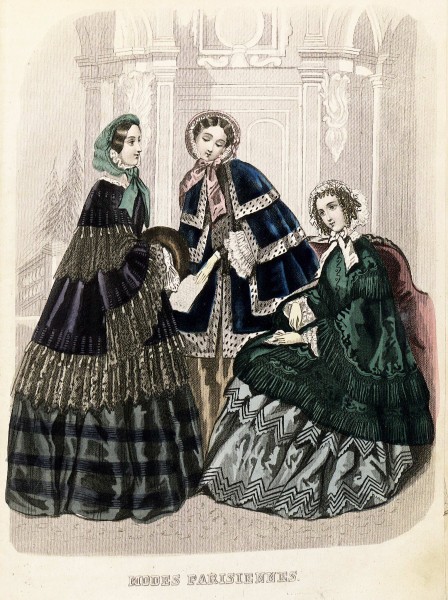 Stockholms mode-journal 1854, illustration nr 1
