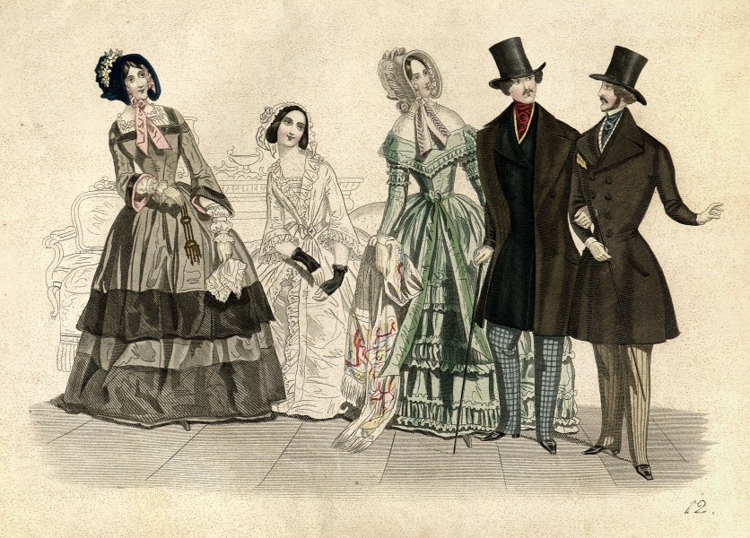 Stockholms mode-journal- Tidskrift för den eleganta werlden 1843, illustration nr 12
