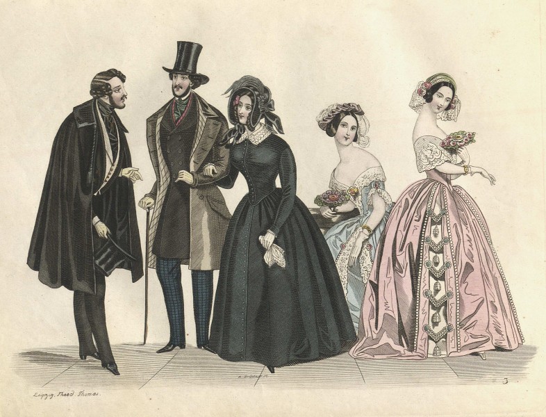 Stockholms mode-journal- Tidskrift för den eleganta werlden 1843, illustration nr 3