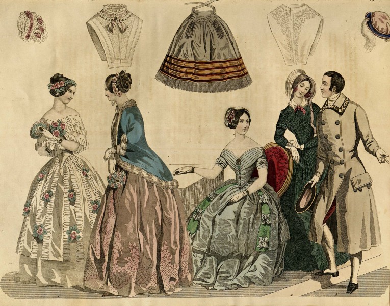Stockholms mode-journal- Tidskrift för den eleganta werlden 1846, illustration nr 5