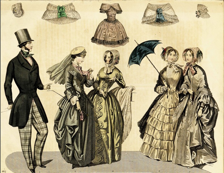 Stockholms mode-journal- Tidskrift för den eleganta werlden 1847, illustration nr 12
