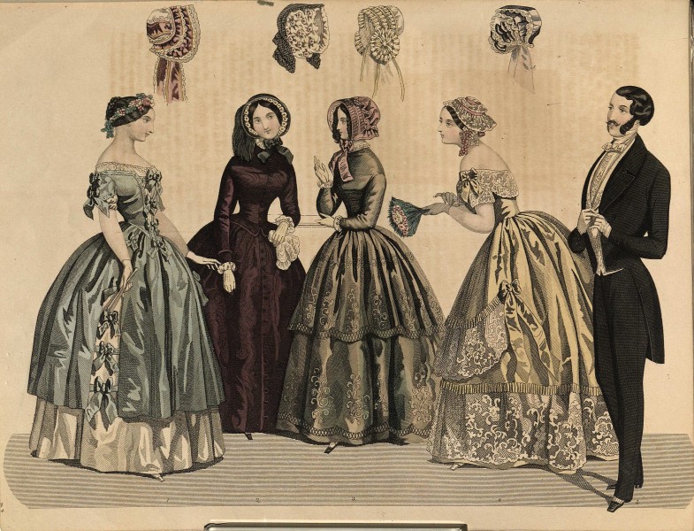 Stockholms mode-journal- Tidskrift för den eleganta werlden 1849, illustration nr 5