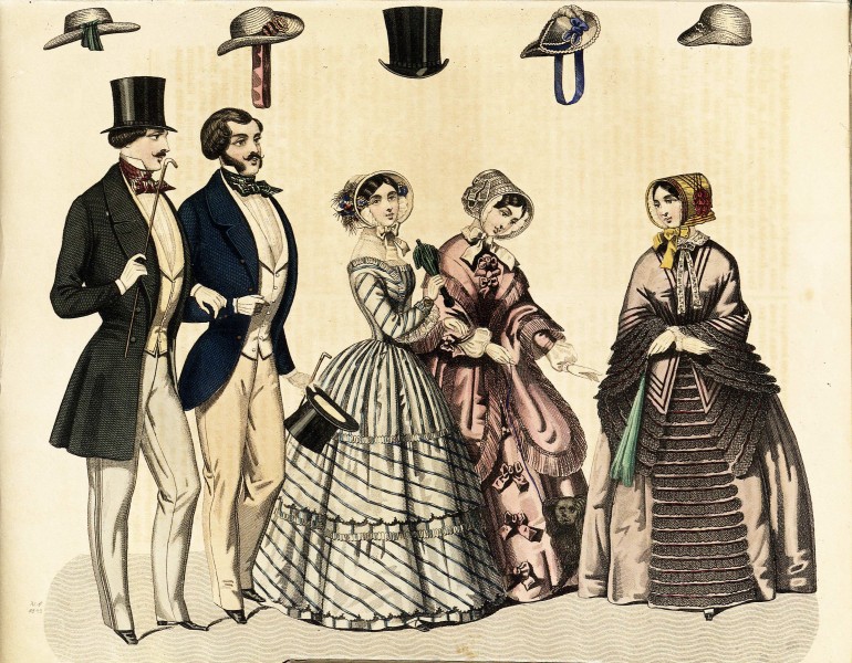 Stockholms mode-journal- Tidskrift för den eleganta werlden 1849, illustration nr 7