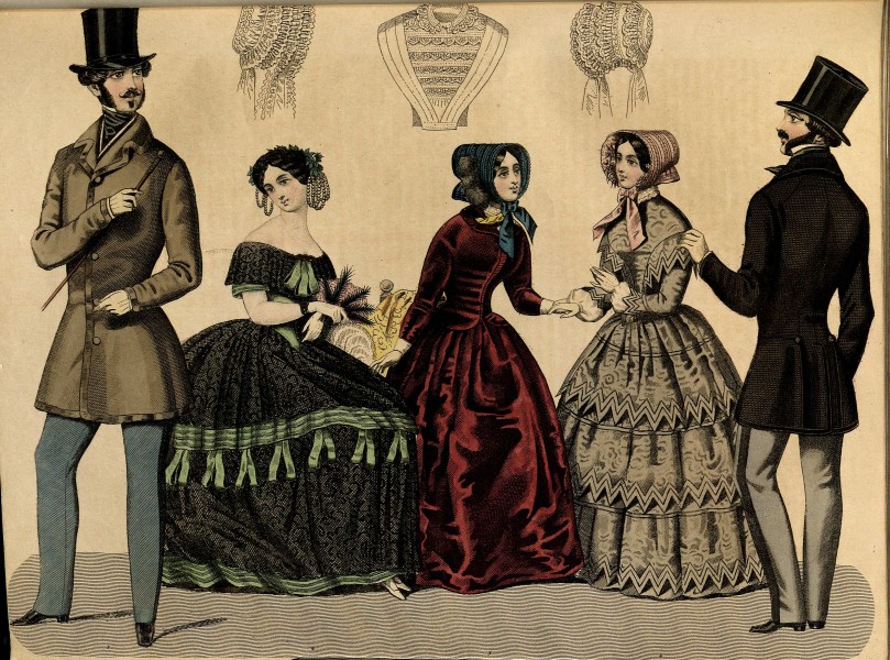 Stockholms mode-journal- Tidskrift för den eleganta werlden 1850, illustration nr 6