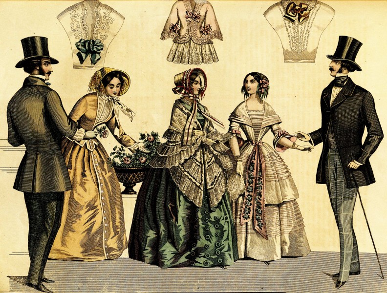 Stockholms mode-journal- Tidskrift för den eleganta werlden 1851, illustration nr 9