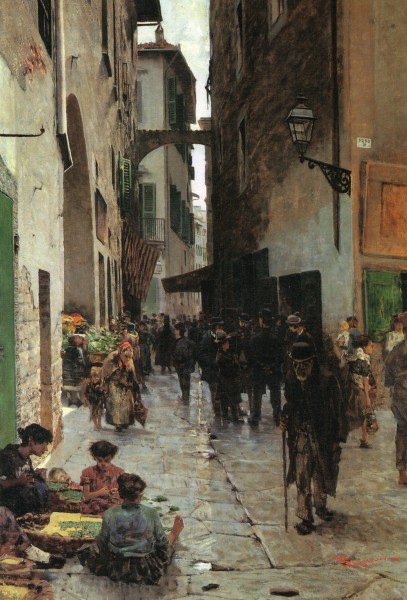 Telemaco Signorini, Il ghetto di Firenze, 1882, 95x65 cm