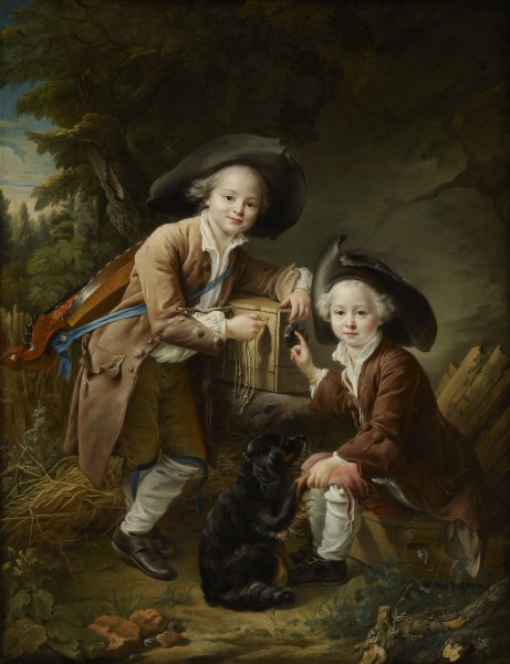 The Comte and Chevalier de Choiseul as Savoyards - Drouais 1758