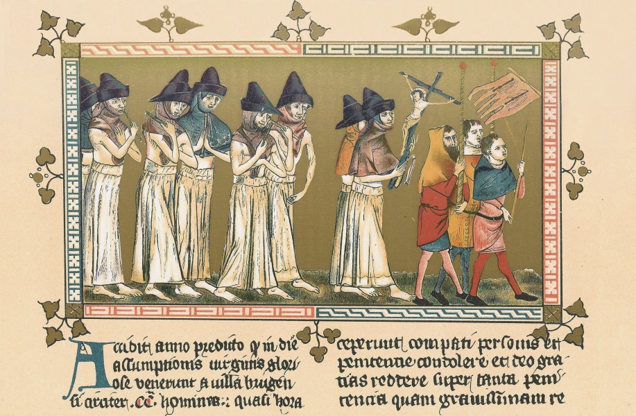 The flagellants at Doornik in 1349