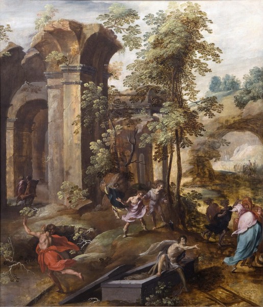 The Miracle at the Grave of Elisha by Jan Nagel (d 1602)