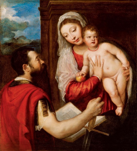 Tiziano Vecellio Virgin Mary with Child and St. Paul