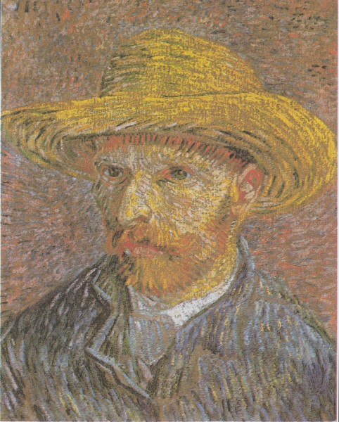 Van Gogh - Selbstbildnis mit Strohhut8