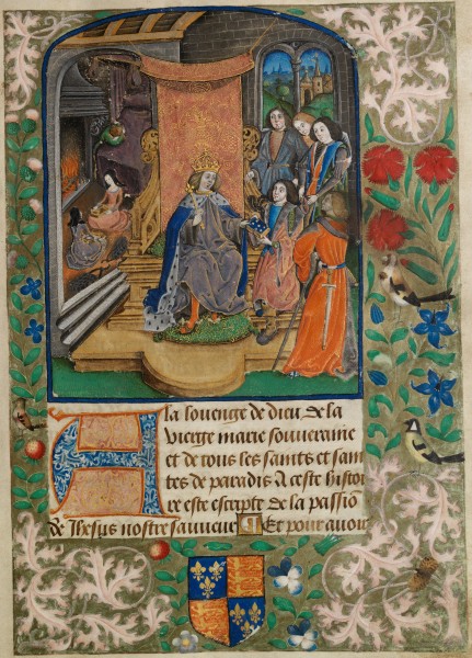 Vaux Passional. Henry VIII (f.9)