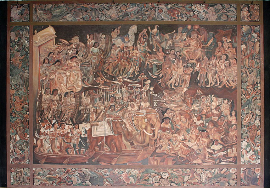 Victory and consecration of Sinhala, Albert Hall Museum, Jaipur, India