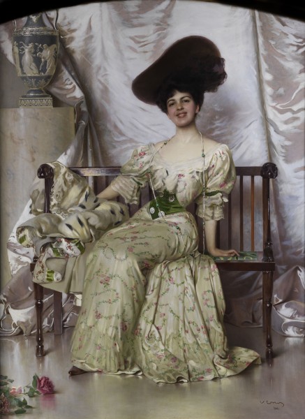 Vittorio Matteo Corcos Portrait der Contessa Nerina Pisani Volpi di Misurata 1906