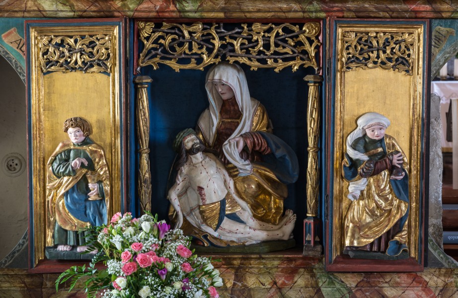 Waldburg Kirche Laurentius-Altar Predella 01