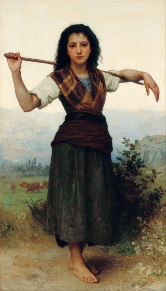 William-Adolphe Bouguereau - The Little Shepherdess - Google Art Project