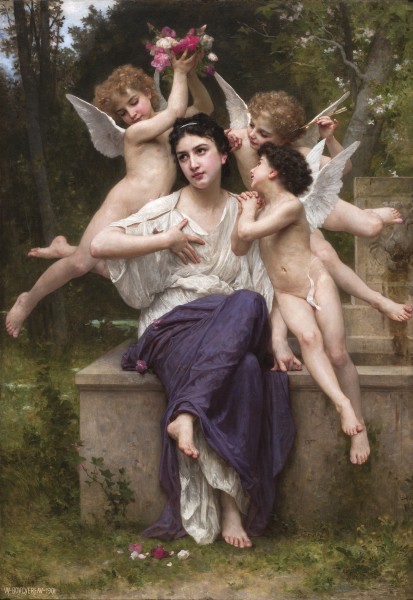 William-Adolphe Bouguereau (1825-1905) - A Dream of Spring (1901)