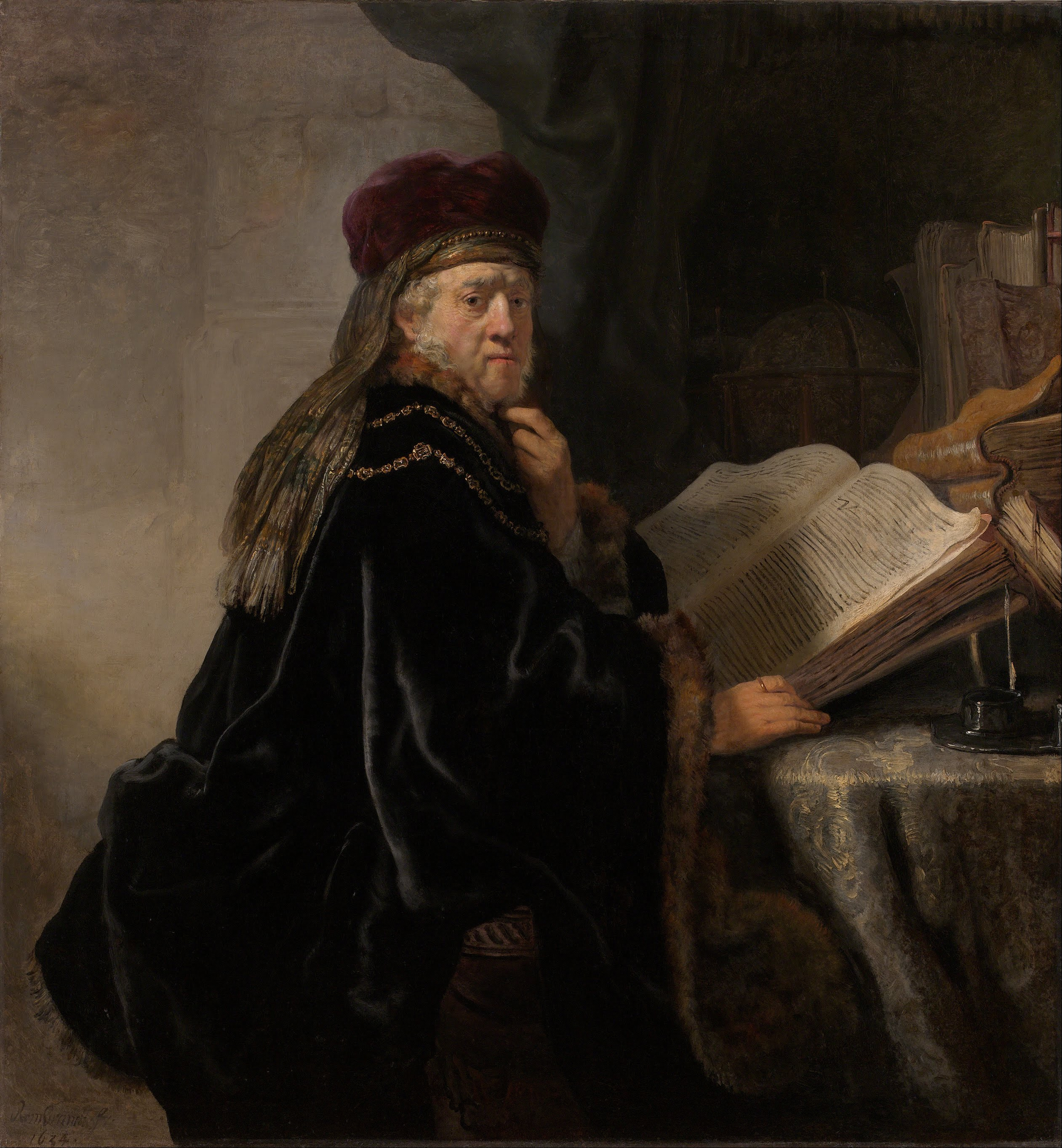 Rembrandt Harmensz van Rijn - Scholar at his Study - Google Art Project