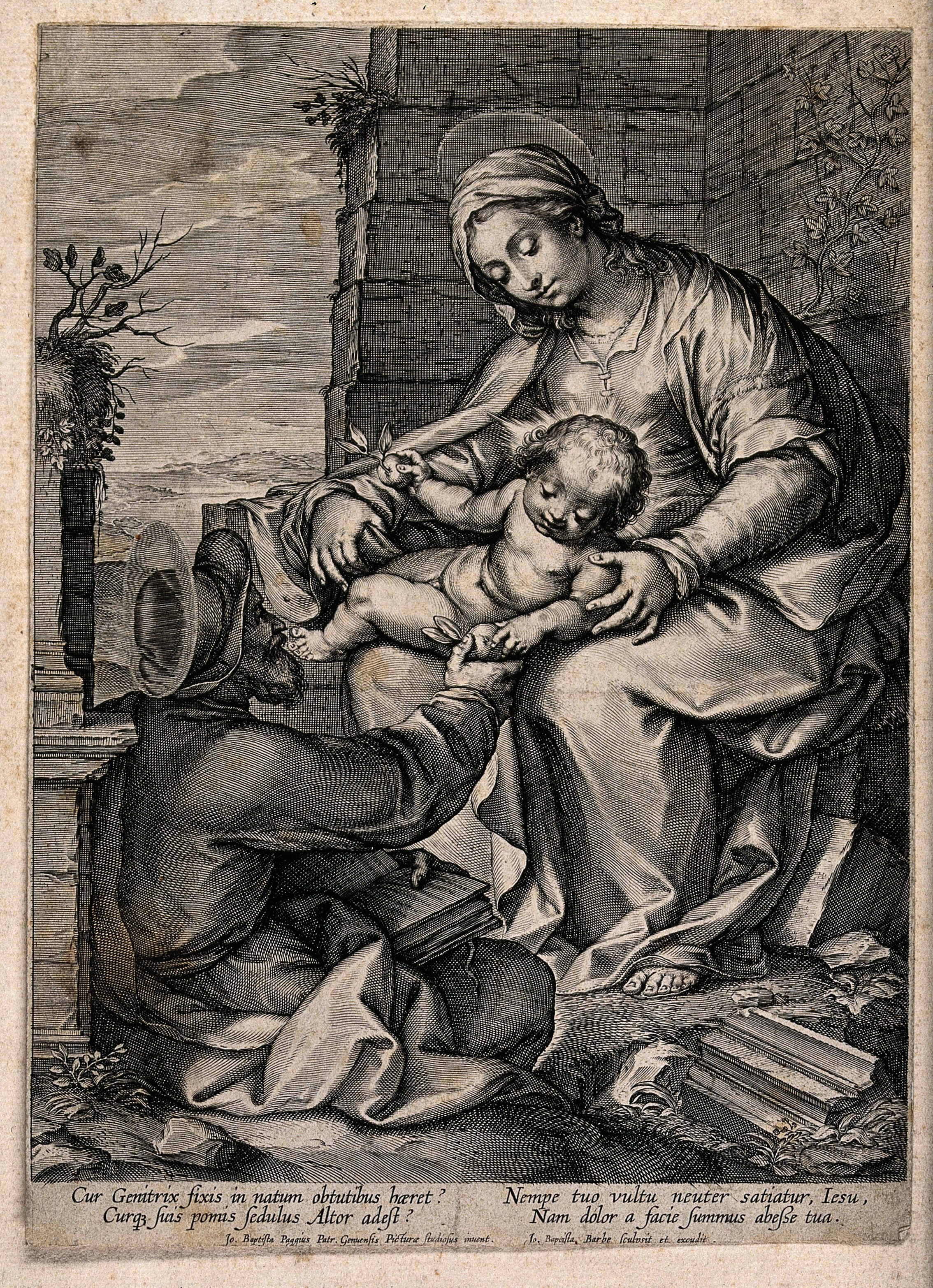 Saint Mary (the Blessed Virgin) and Saint Joseph with the Ch Wellcome V0033866
