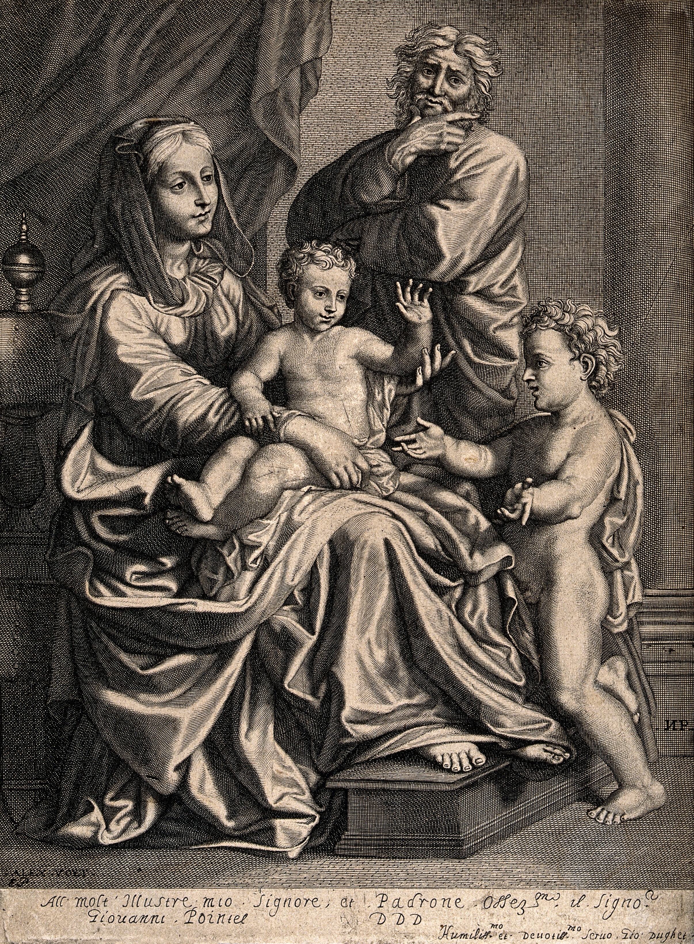 Saint Mary (the Blessed Virgin) and Saint Joseph with the Ch Wellcome V0033900