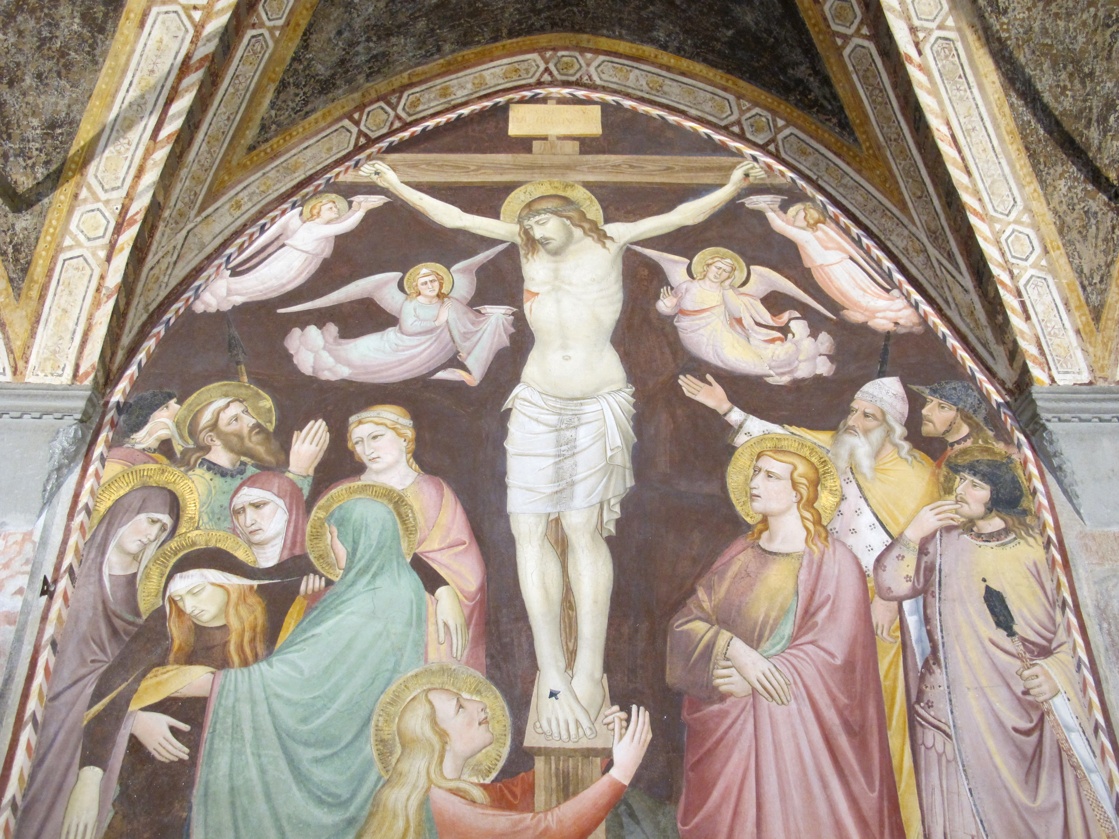 Sala capitolare di s. felicita, crocifissione di niccolò gerini, 1390 ca. 04