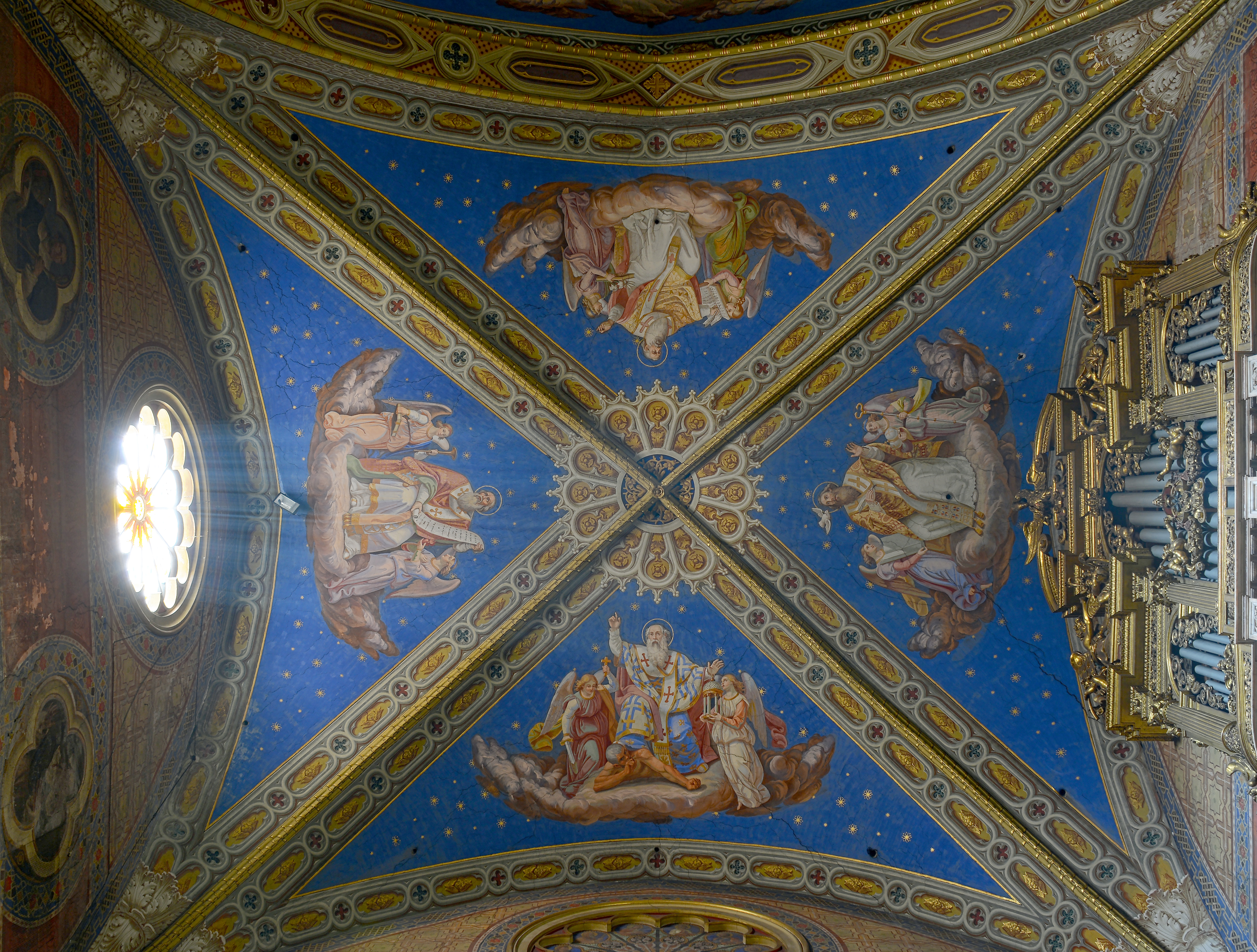 Santa Maria sopra Minerva (Rome) - second Ceiling HDR