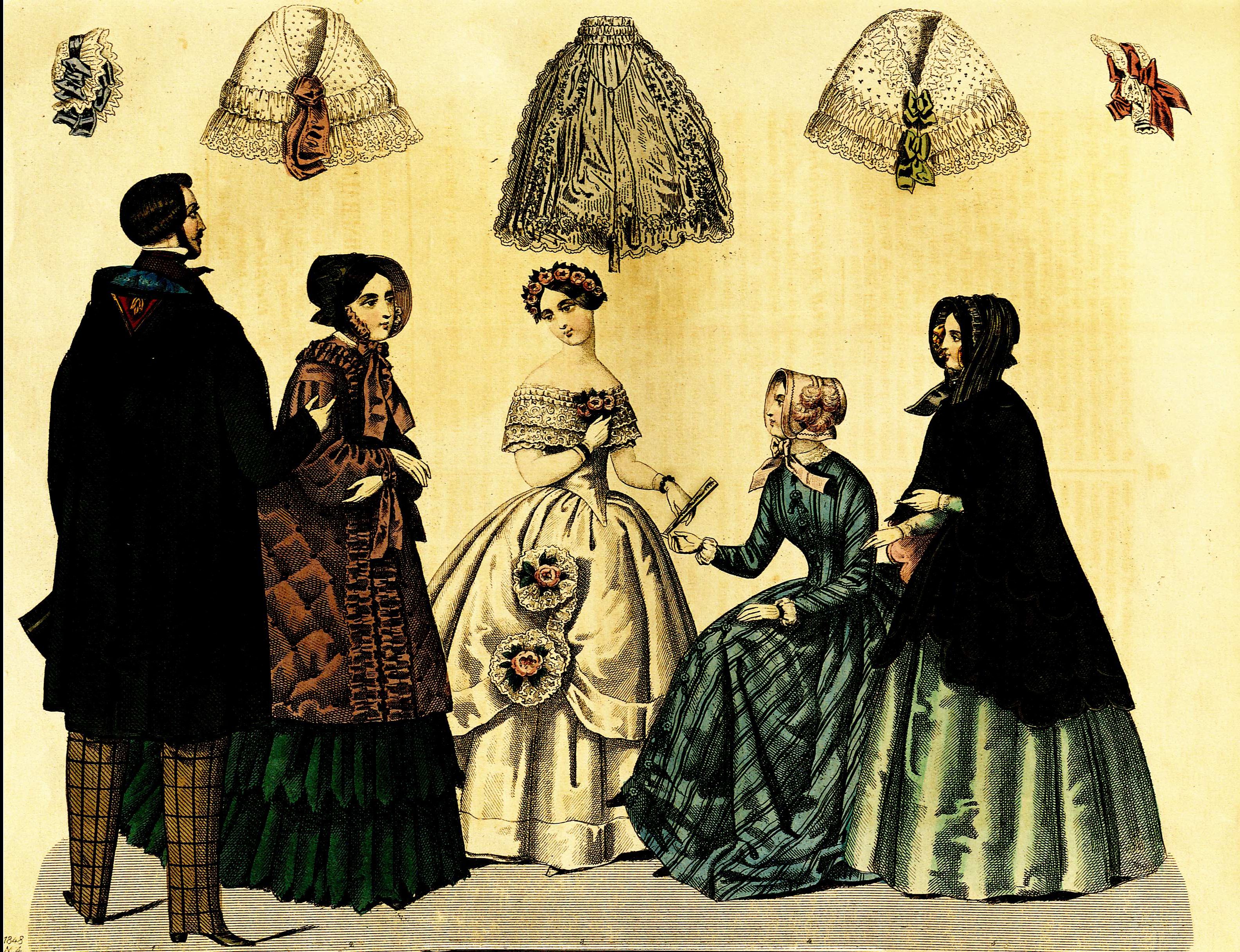 Stockholms mode-journal- Tidskrift för den eleganta werlden 1848, illustration nr 5