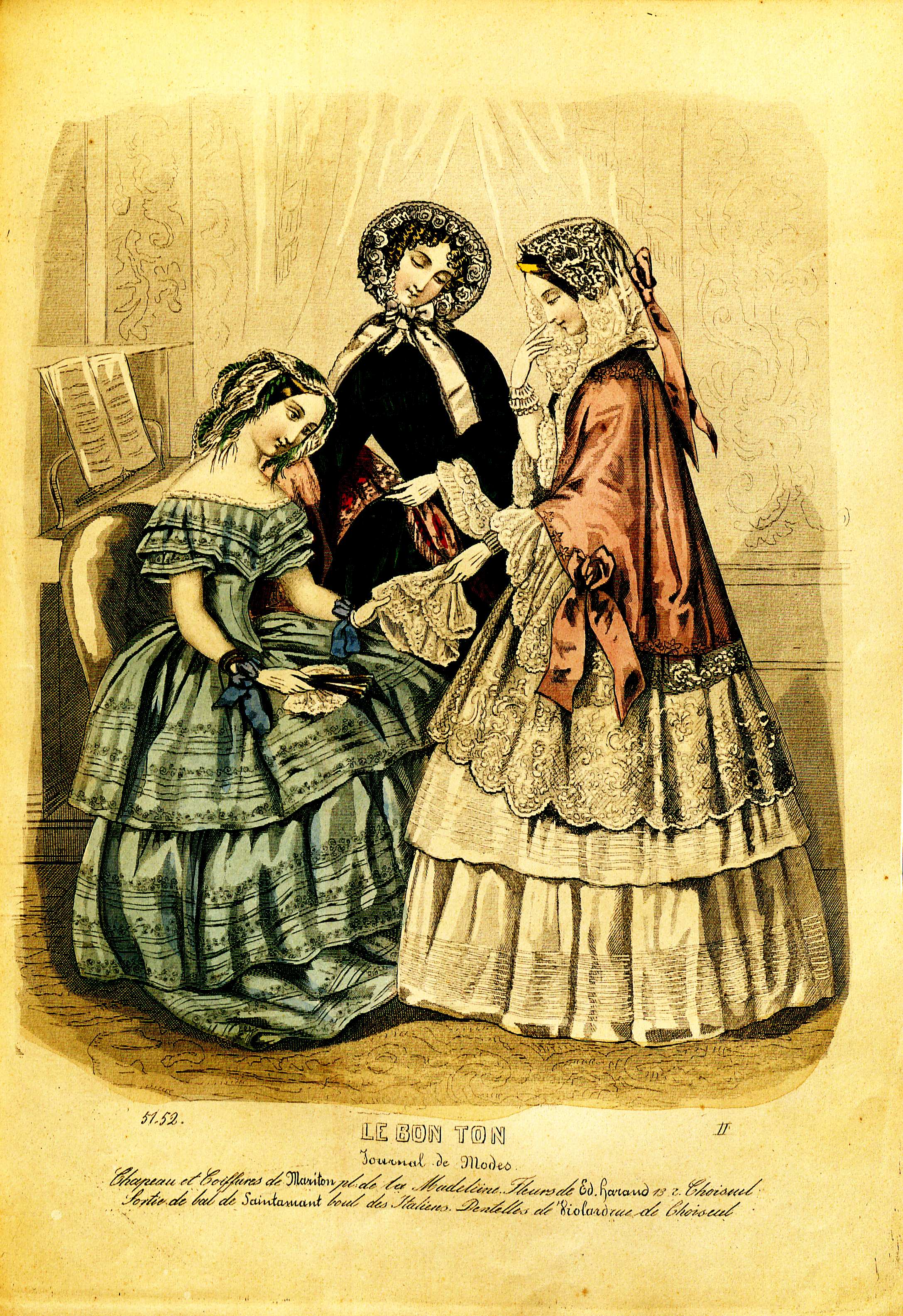 Stockholms mode-journal- Tidskrift för den eleganta werlden 1853, illustration nr 4