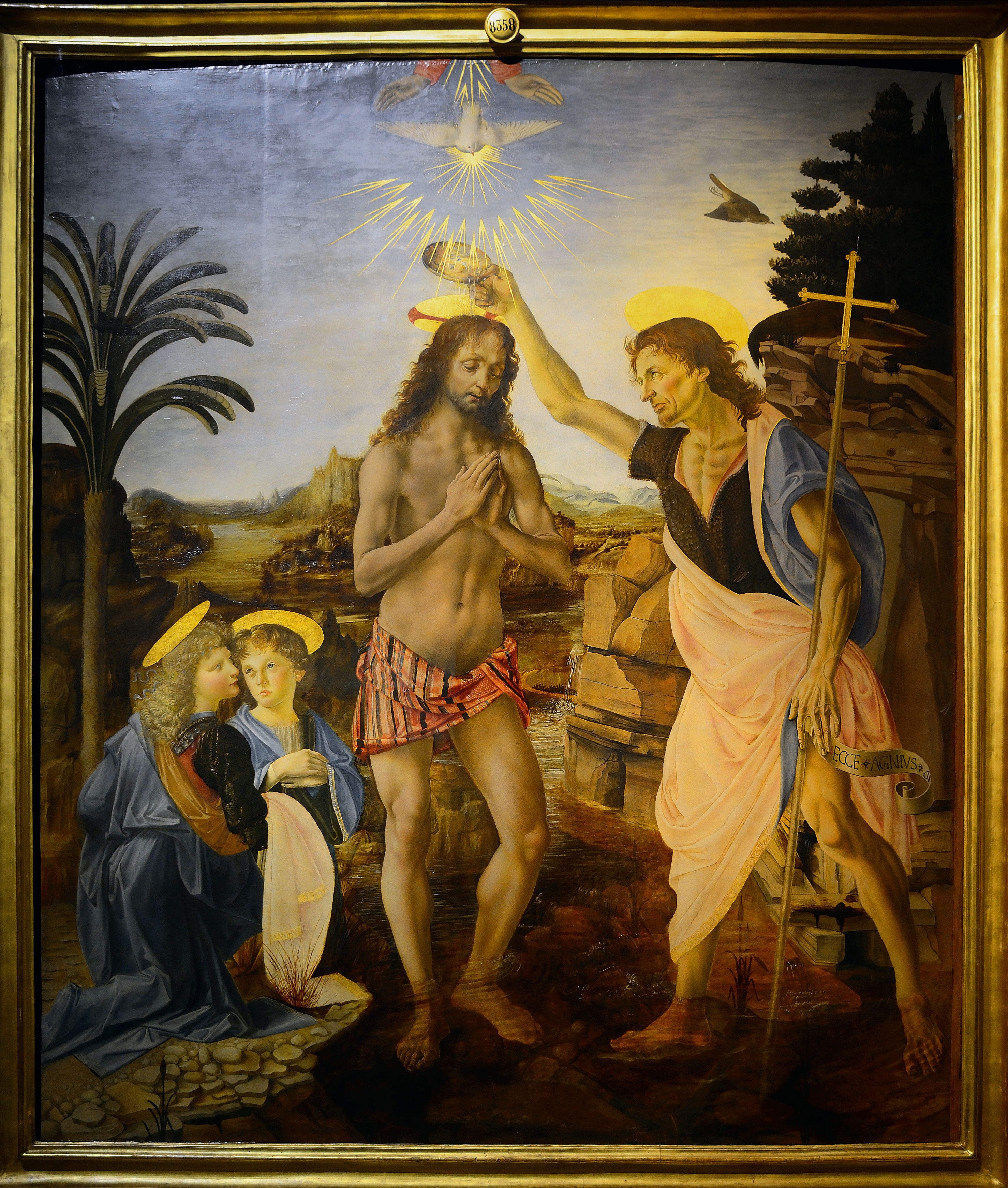The Baptism of Christ (Verrocchio & Leonardo)