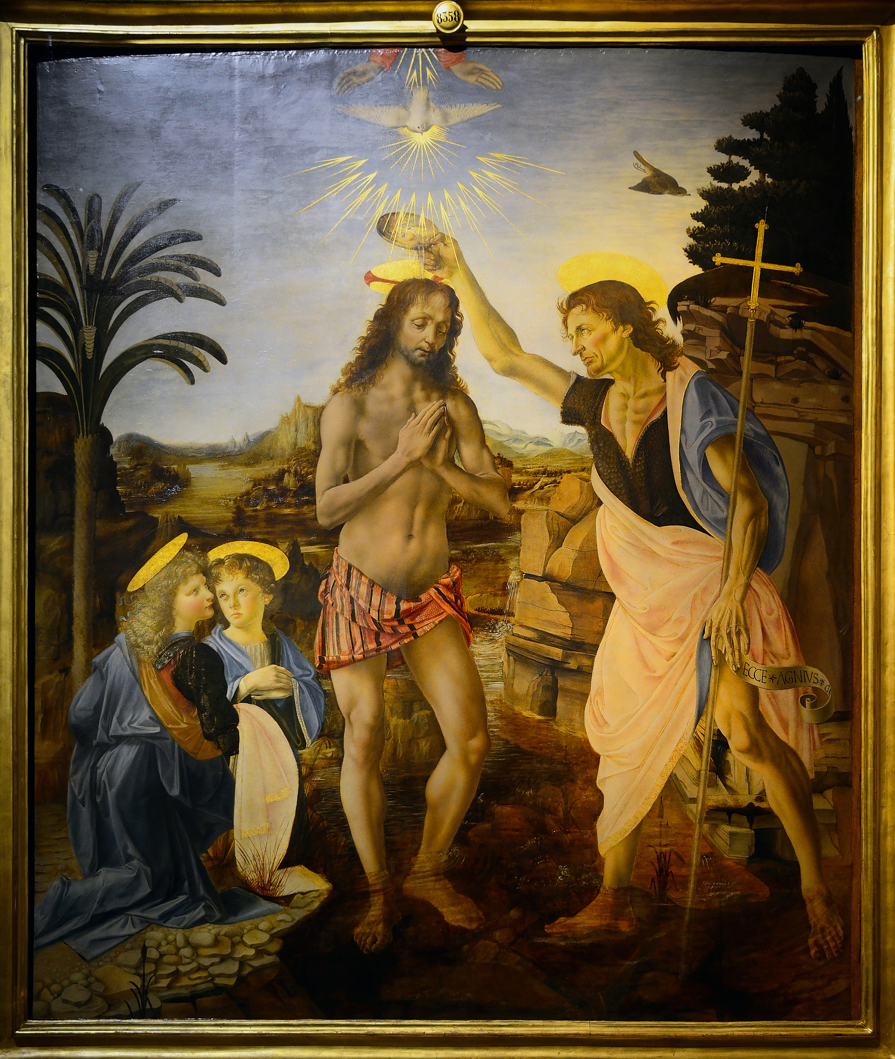 The Baptism of Christ (Verrocchio & Leonardo) Full Version