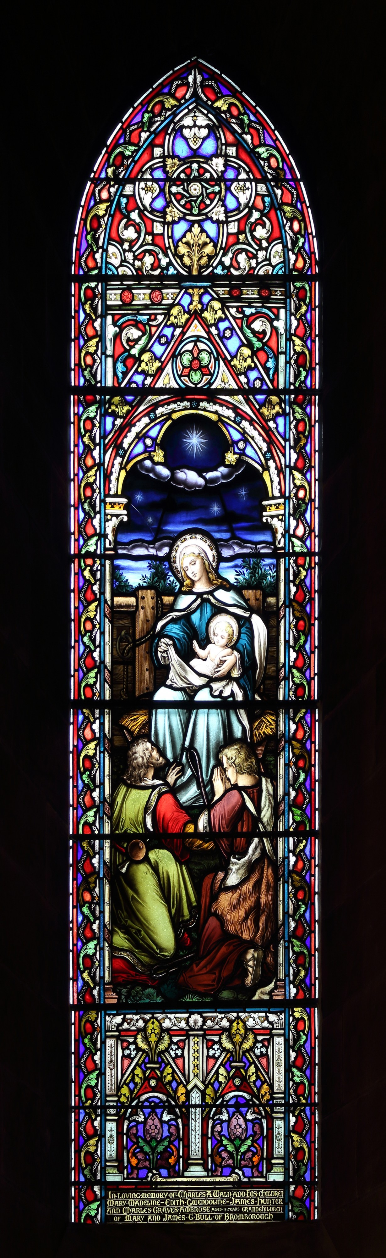 8 Nativity window, St Barnabas, Bromborough