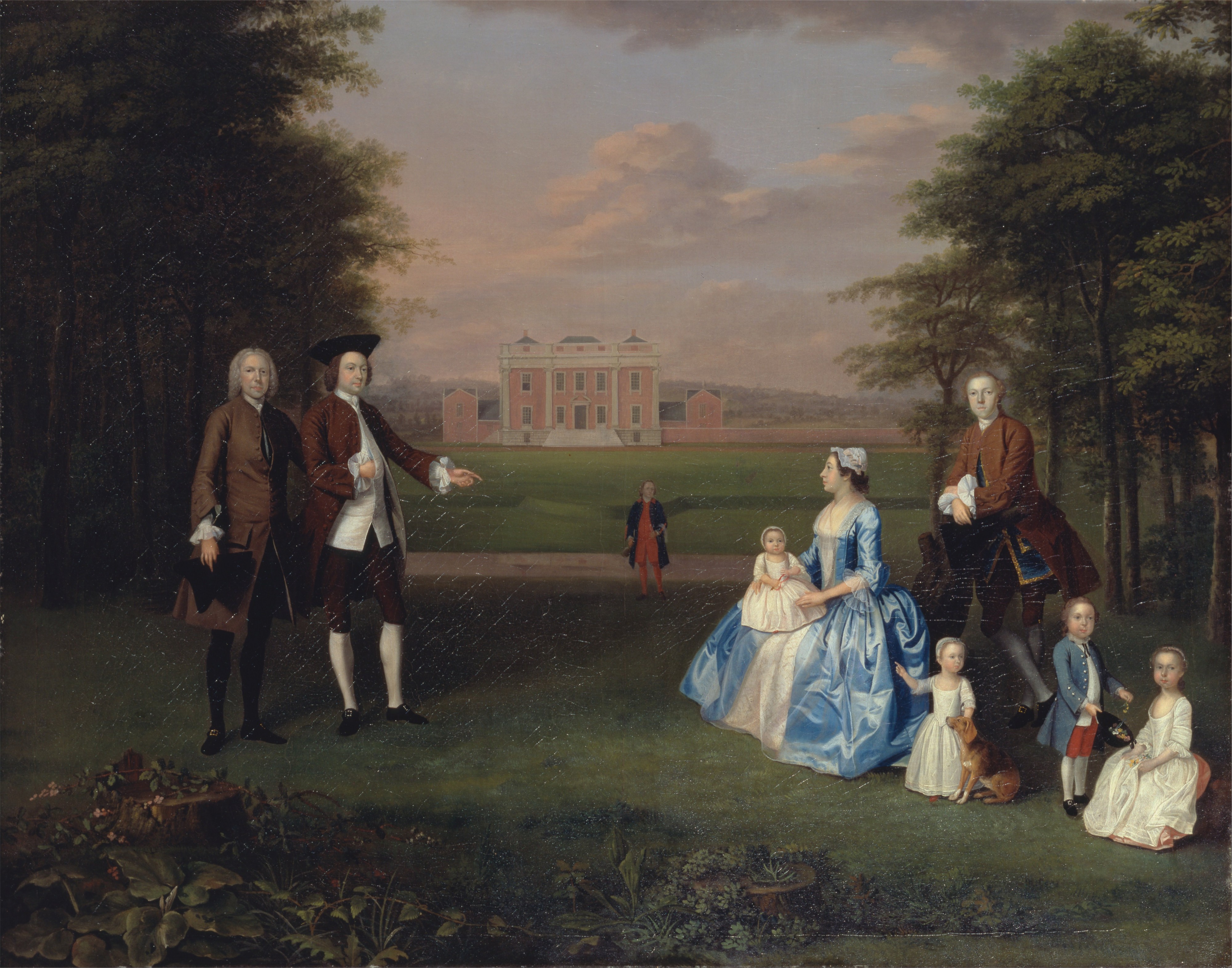 Arthur Devis - Robert Gwillym of Atherton and His Family - Google Art Project