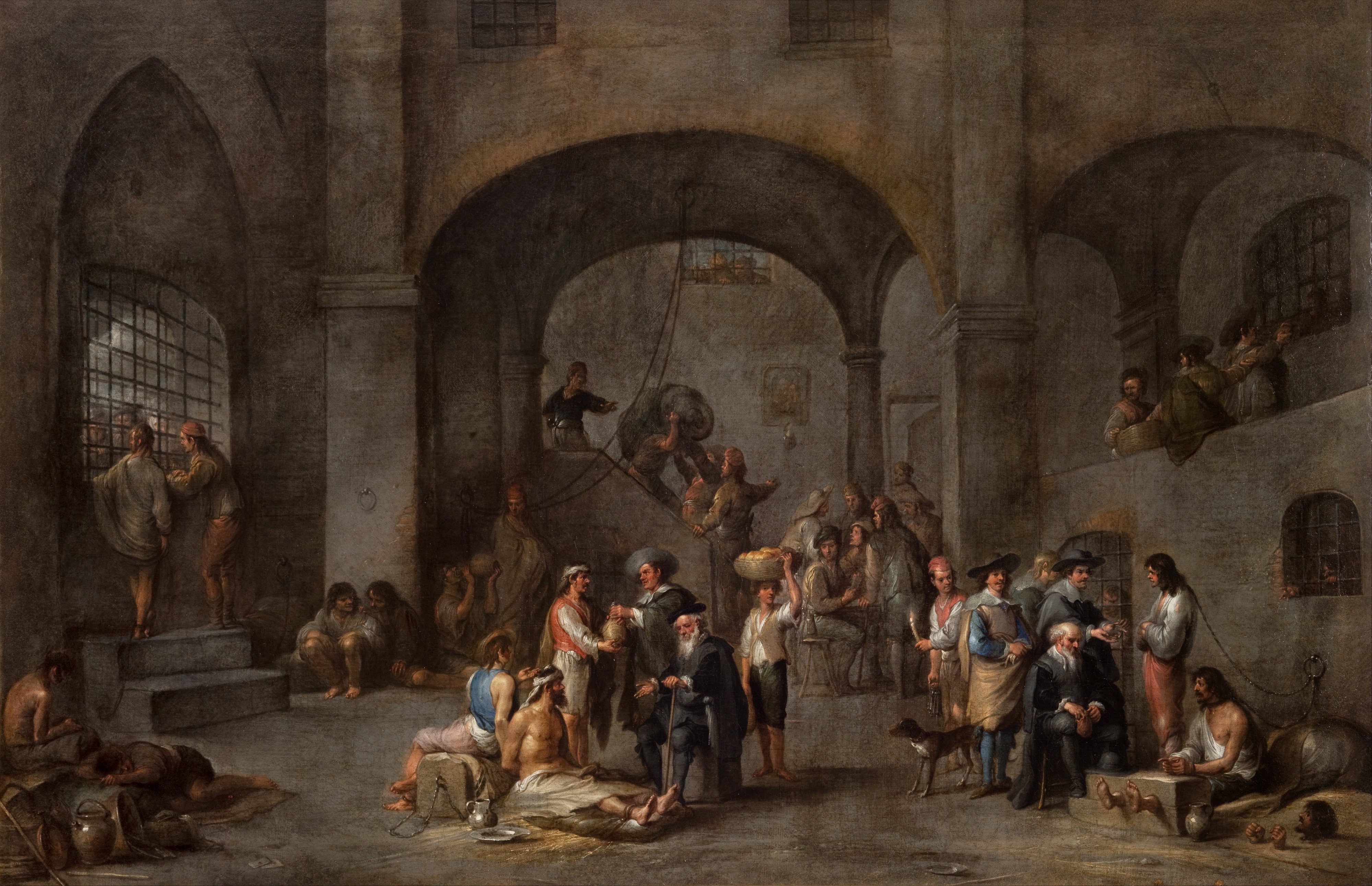 Cornelis De Wael - To Visit the Imprisoned - Google Art Project