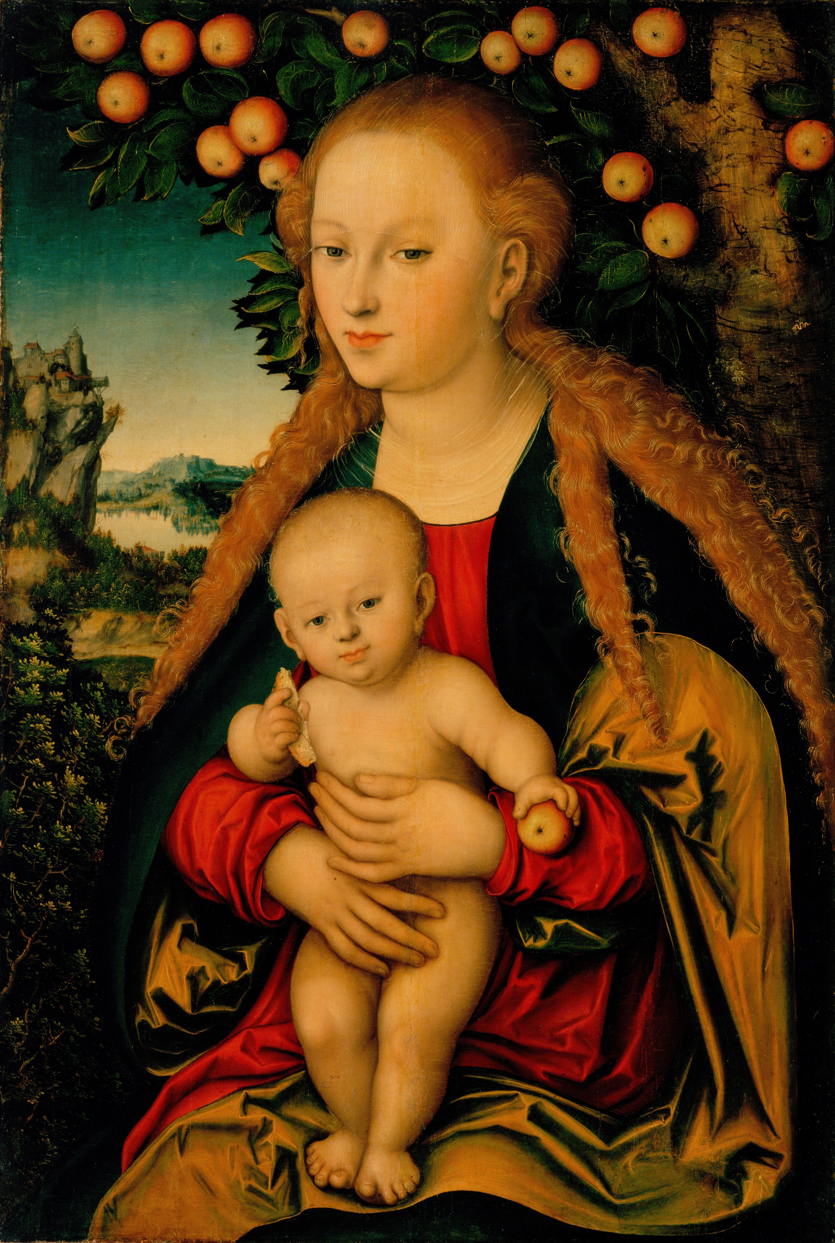 Cranach, Lucas, I - The Virgin and Child Under an Apple Tree