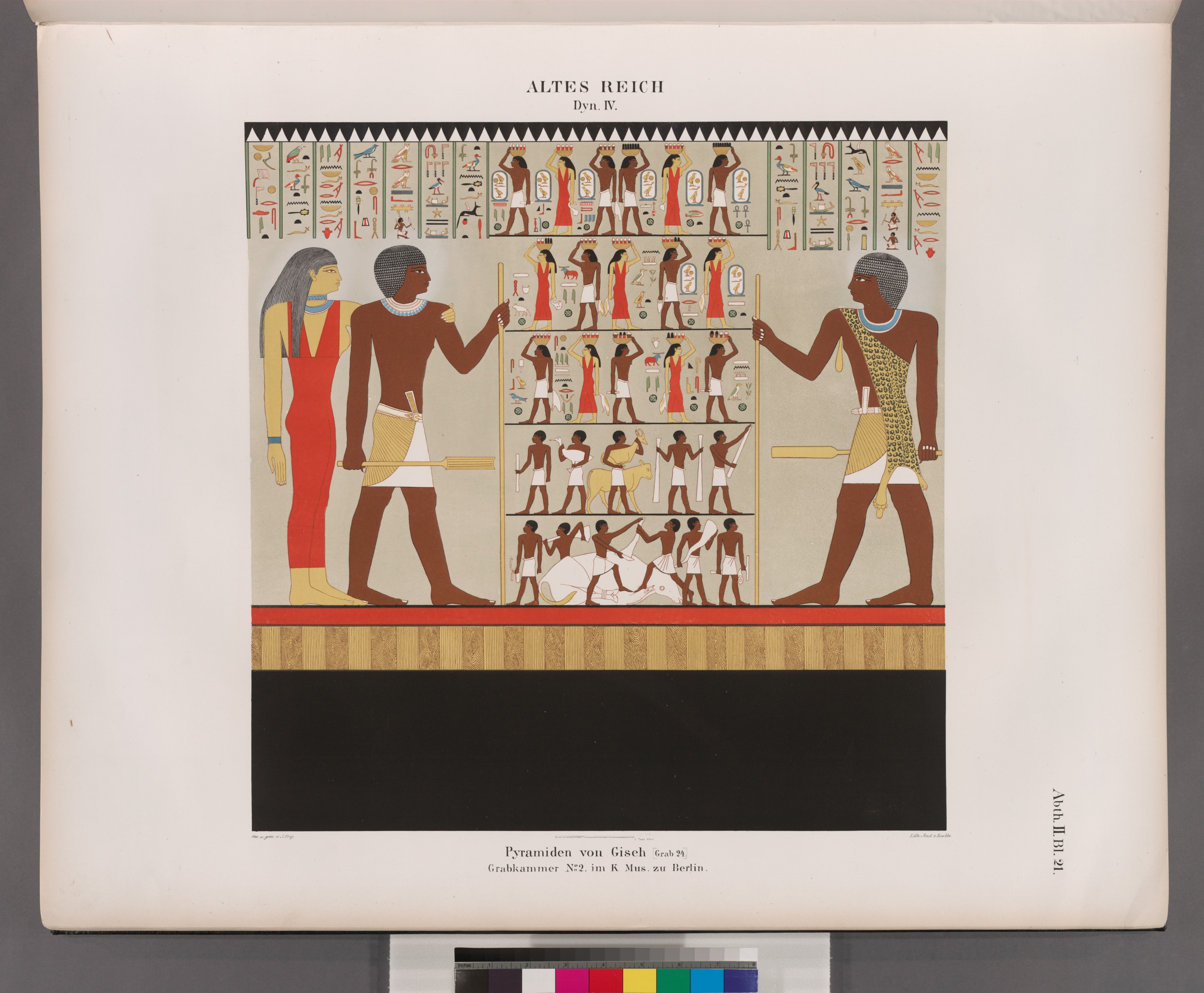 Dynastie IV. Pyramiden von Giseh (Jîzah), Grab 24. ( Grabkammer No. 2 im K. Museum zu Berlin.) (NYPL b14291191-38029)