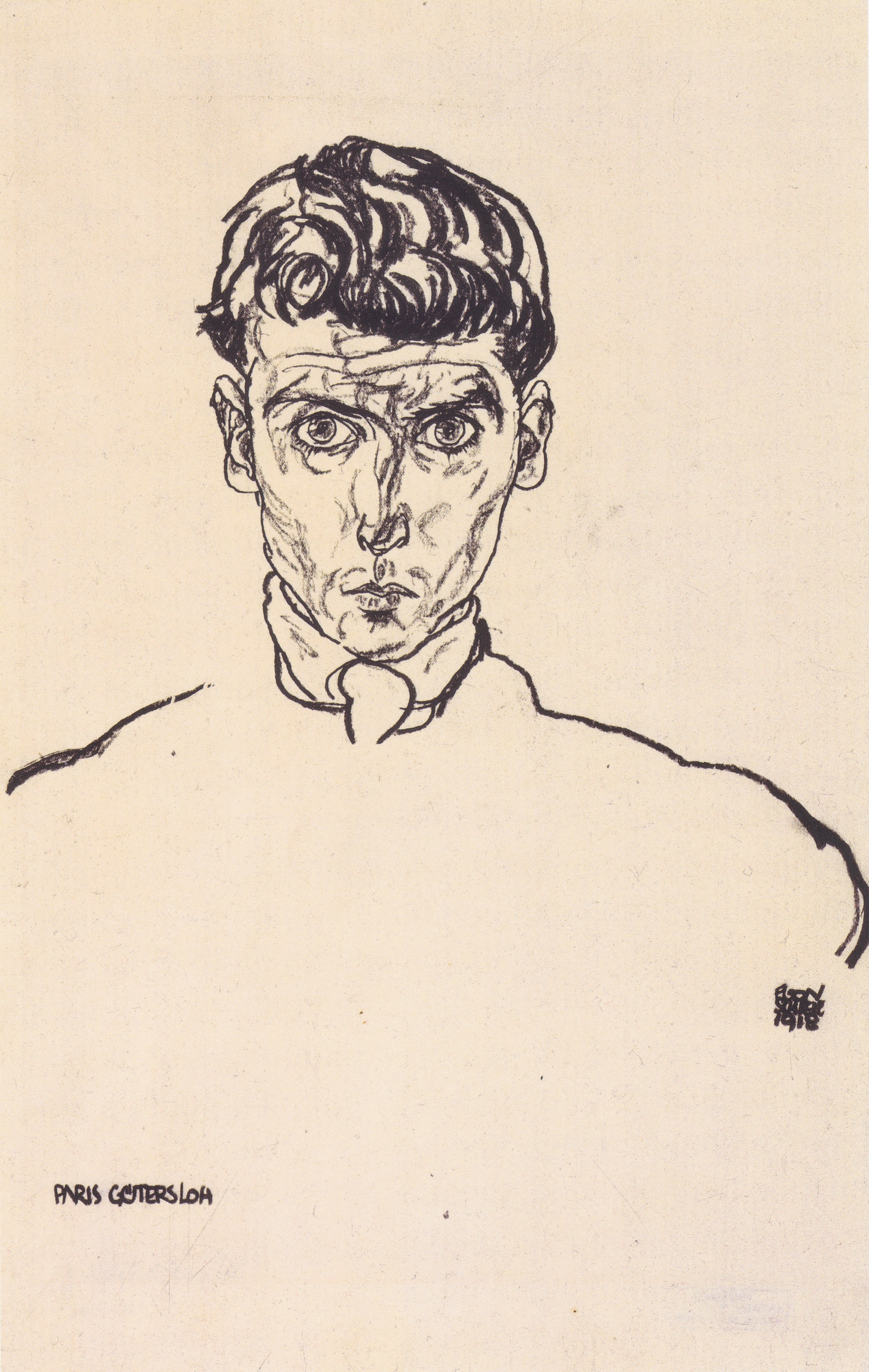Egon Schiele - Bildnis Albert Paris Gütersloh - 1918