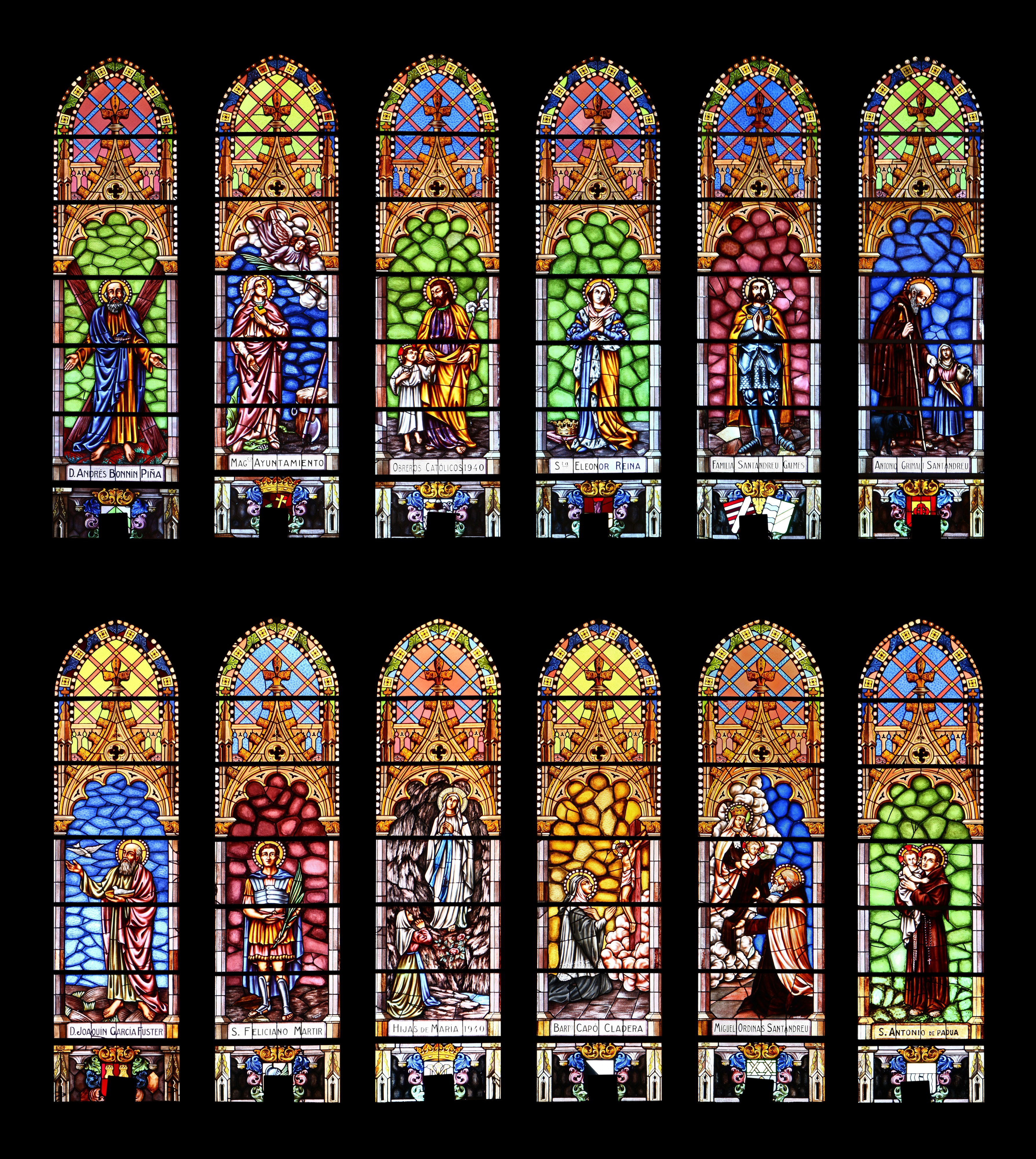 Església Santa Margalida - Santa Margalida - Mallorca - Stained glass windows