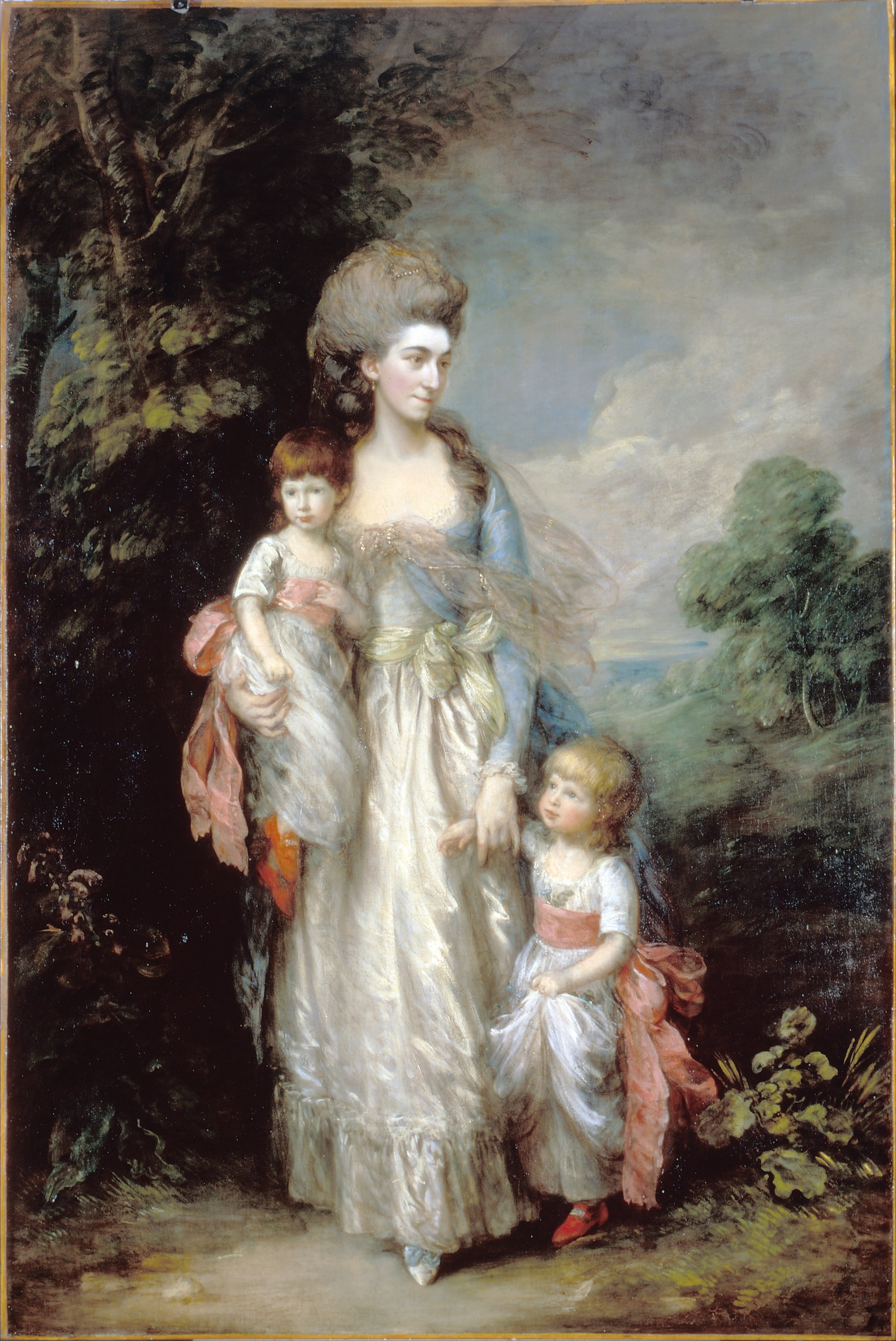 Gainsborough, Thomas - Mrs Elizabeth Moody with her sons Samuel and Thomas - Google Art Project