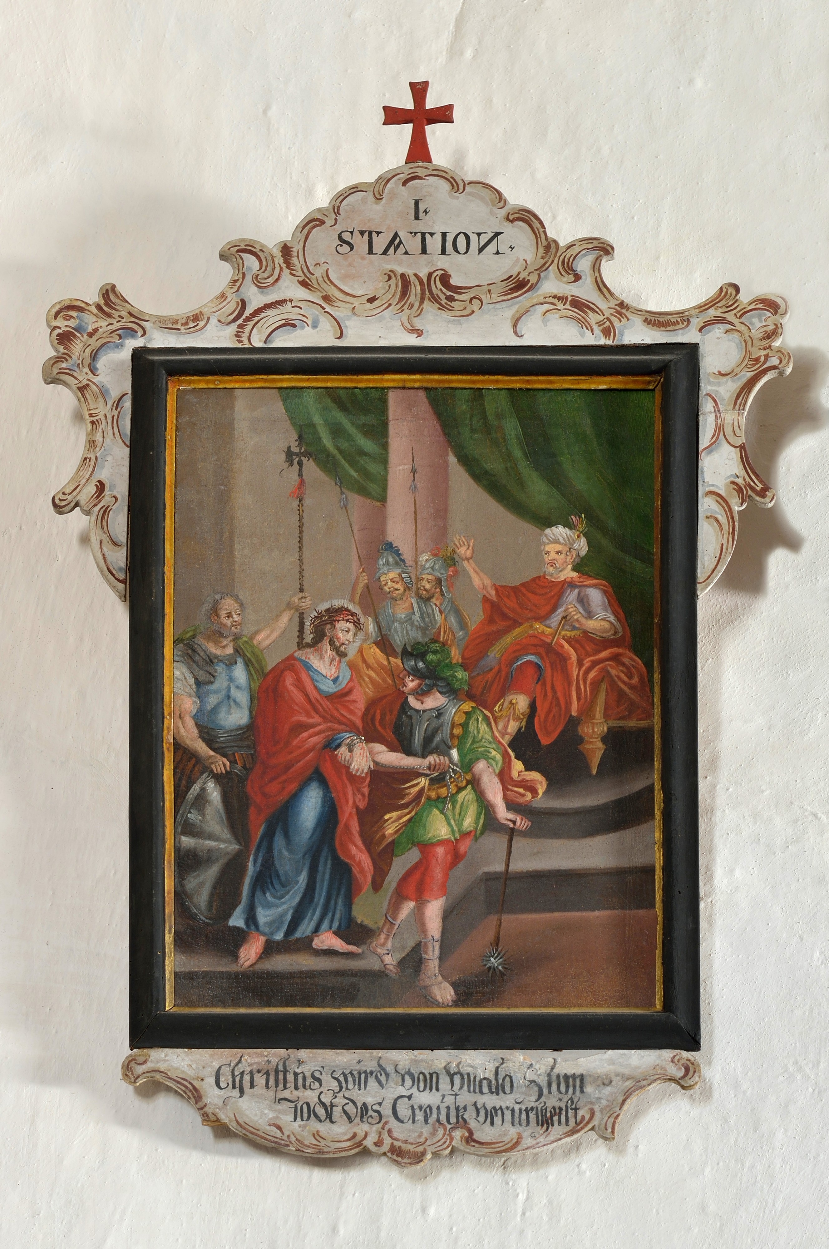Jesus is condemned to death St. Bartholomew church Nafen