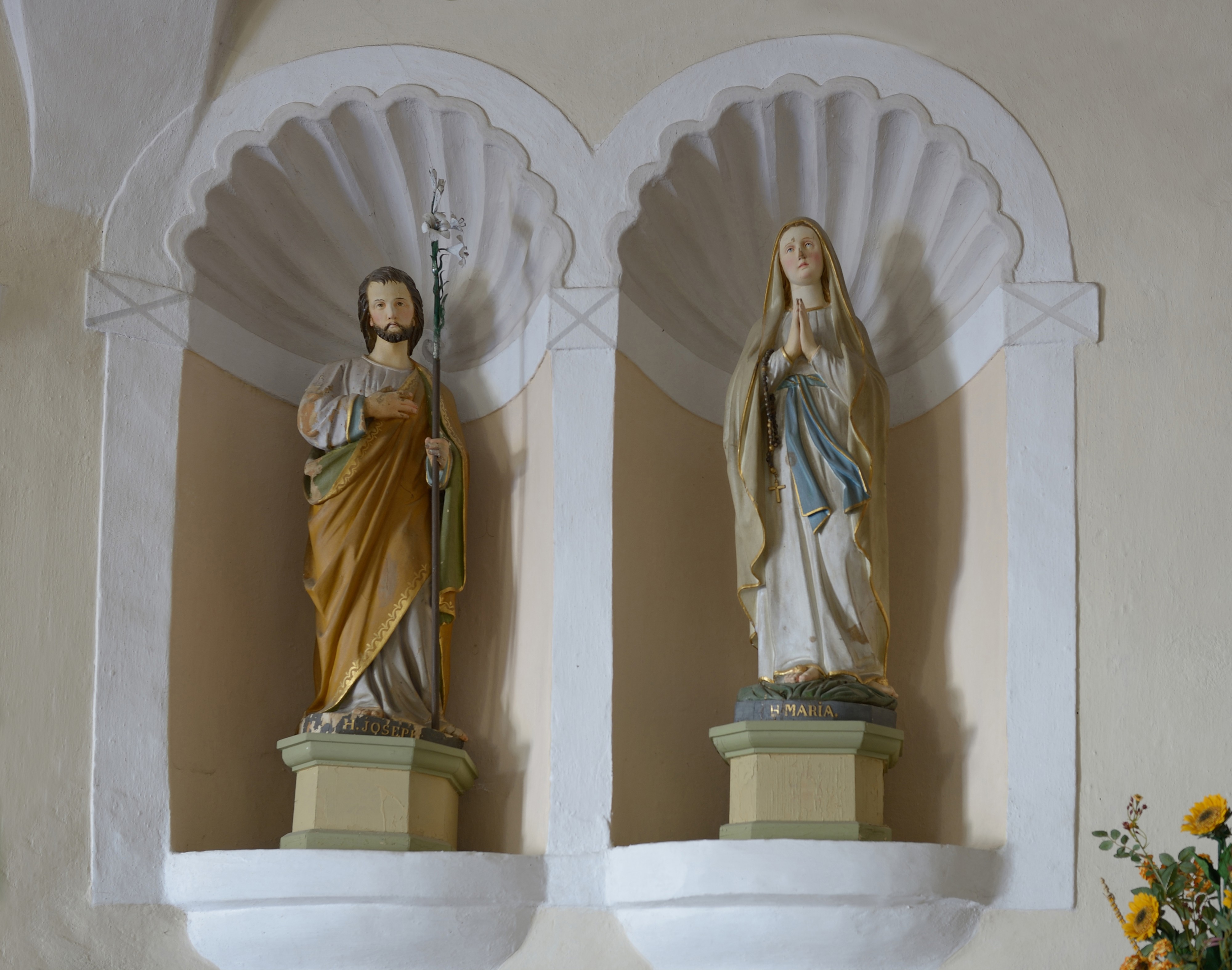 Joseph and Mary Sankt Rochus Altar Fonteklaus Lajen